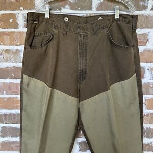 Wrangler Rugged Wear Brushpopper Sport‎ Pants Men's 38x34 Inch Brown 33145 NB